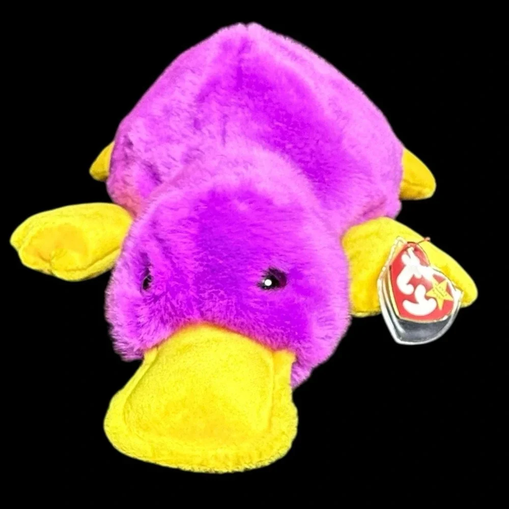 Beanie Buddy Buddies Patti Platypus Purple‎ Plush 1998 w/ Tags